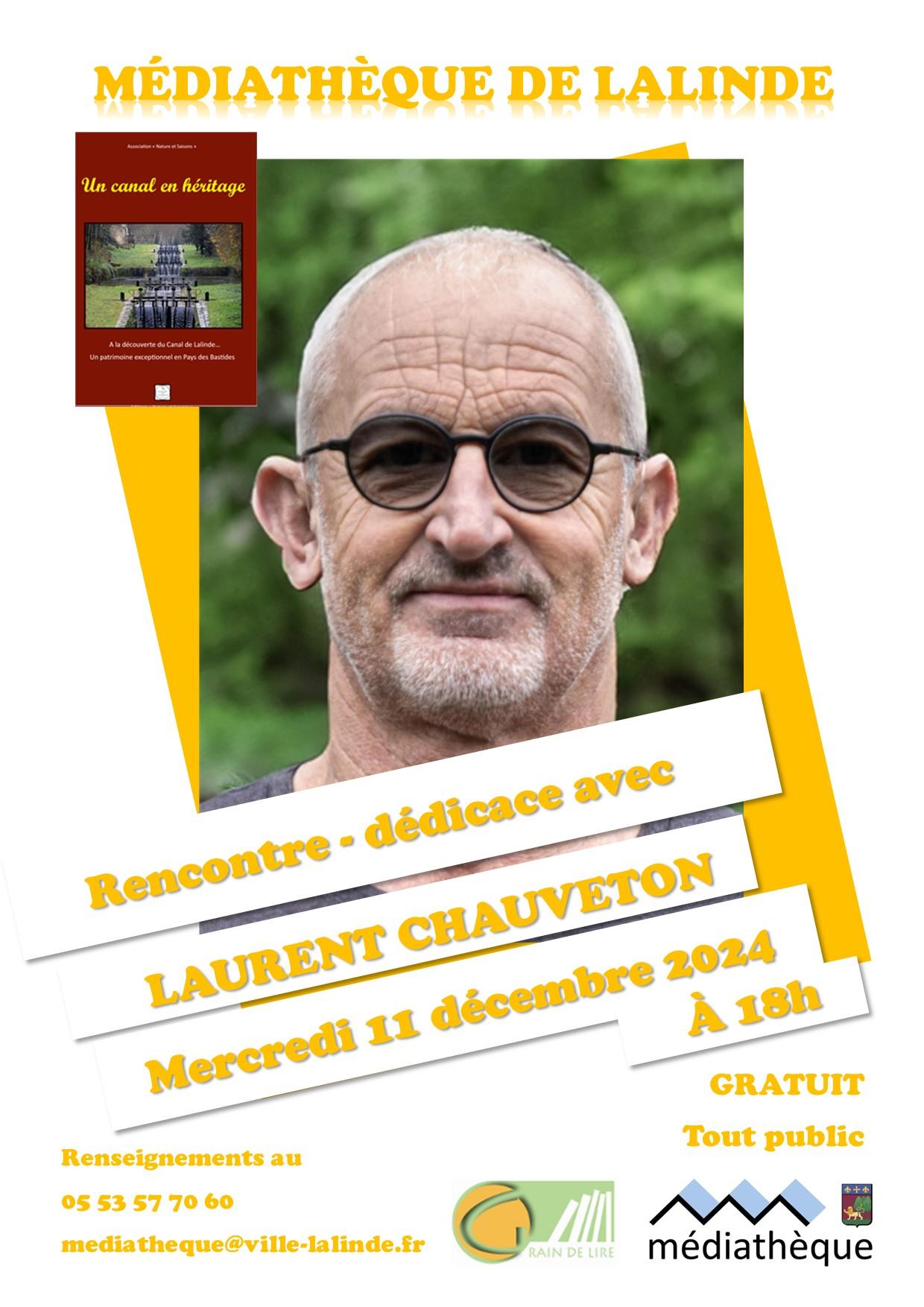 Affiche dedicaces laurent chauveton