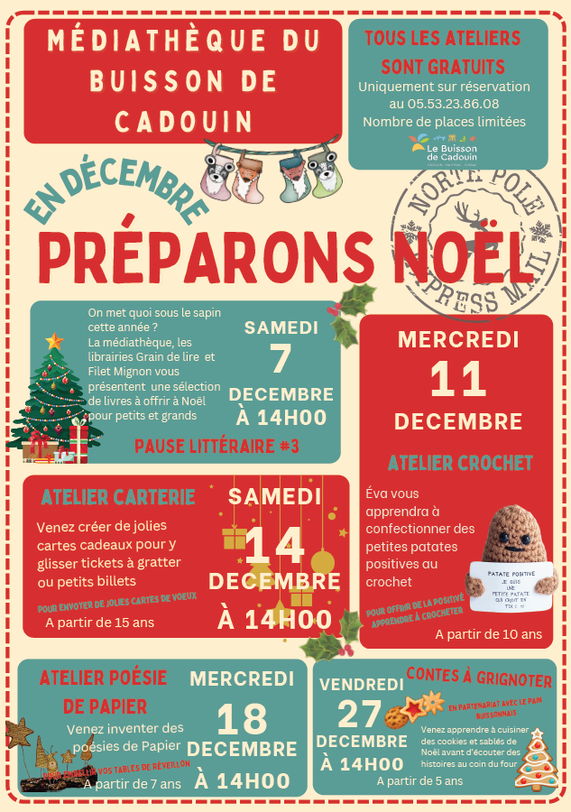 Ateliers de noel du buisson